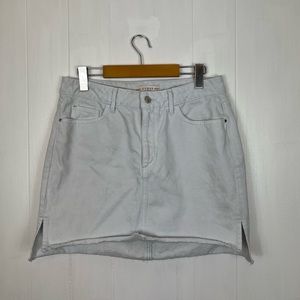 Guess Denim Mini Skirt Raw‎ Hem Sz M